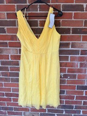 J. Crew Sunny Yellow V-Neck Sleeveless Dress
